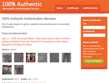 Tablet Screenshot of 100percentauthentic.com